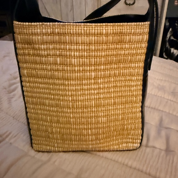 A.P.C. Handbags - A.P.C. Tan and Black Woven Tote Bag